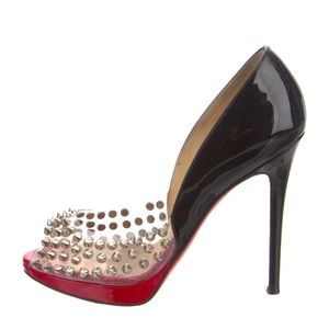•   Christian Louboutin Patent Leather D'Orsay Pumps 5.5